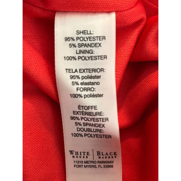 NWT White House Black Market Dress - Red - size XS - Picture 15 of 16